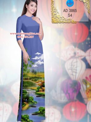 Vải áo dài Quê hương yên bình thiết kế 2019 AD 3865 24 1563901748 99 Vai ao dai Que huong yen binh thiet ke 2019