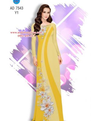 Vải áo dài Hoa in 3D kiểu mới AD 7543 21 1563902256 152 Vai ao dai Hoa in 3D kieu moi AD 7543