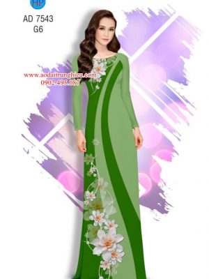Vải áo dài Hoa in 3D kiểu mới AD 7543 33 1563902257 19 Vai ao dai Hoa in 3D kieu moi AD 7543