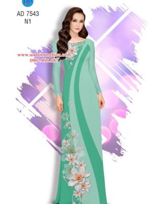 Vải áo dài Hoa in 3D kiểu mới AD 7543 23 1563902257 253 Vai ao dai Hoa in 3D kieu moi AD 7543