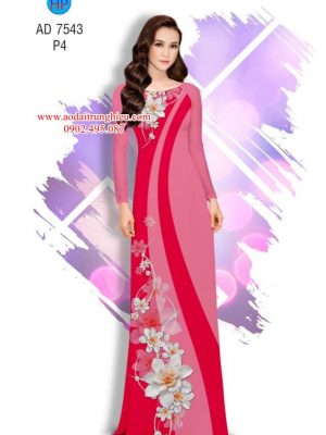 Vải áo dài Hoa in 3D kiểu mới AD 7543 35 1563902257 276 Vai ao dai Hoa in 3D kieu moi AD 7543