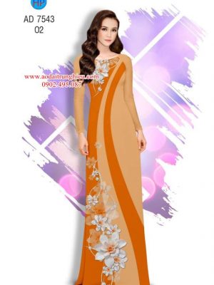 Vải áo dài Hoa in 3D kiểu mới AD 7543 32 1563902257 354 Vai ao dai Hoa in 3D kieu moi AD 7543