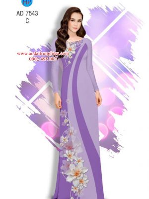 Vải áo dài Hoa in 3D kiểu mới AD 7543 25 1563902257 641 Vai ao dai Hoa in 3D kieu moi AD 7543
