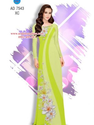 Vải áo dài Hoa in 3D kiểu mới AD 7543 26 1563902257 735 Vai ao dai Hoa in 3D kieu moi AD 7543