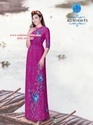 Vải áo dài Hoa in 3D kiểu mới AD N1434 23 1563904708 813 Vai ao dai Hoa in 3D kieu moi AD N1434
