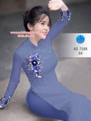 Vải áo dài Bi và hoa kiểu mới AD 7588 27 1563981254 579 Vai ao dai Bi va hoa kieu moi AD 7588