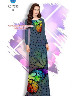 Vải áo dài Bướm và bi kiểu mới AD 7530 32 1564070867 118 Vai ao dai Buom va bi kieu moi AD 7530