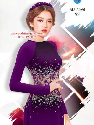 Vải áo dài hoa văn thiết kế 2019 AD 7599 26 1564194539 909 Vai ao dai Vai ao dai dep AD