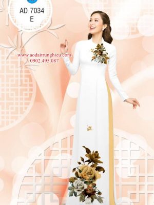 Vải áo dài hoa hồng xanh mới ra AD 7034 47 1564199977 170 Vai ao dai hoa hong xanh moi ra AD 7034
