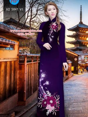 Vải áo dài Hoa in 3D kiểu mới AD 5841 21 1564385886 995 Vai ao dai Hoa in 3D kieu moi AD 5841