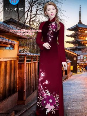 Vải áo dài Hoa in 3D kiểu mới AD 5841 27 1564385887 732 Vai ao dai Hoa in 3D kieu moi AD 5841