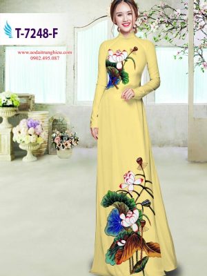 Vải áo dài hoa sen thiết kế 2019 AD T7248 30 1564391669 302 Vai ao dai hoa sen thiet ke 2019 AD T7248