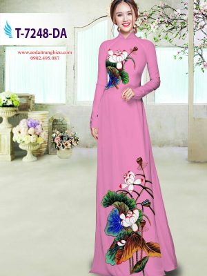 Vải áo dài hoa sen thiết kế 2019 AD T7248 25 1564391669 642 Vai ao dai hoa sen thiet ke 2019 AD T7248