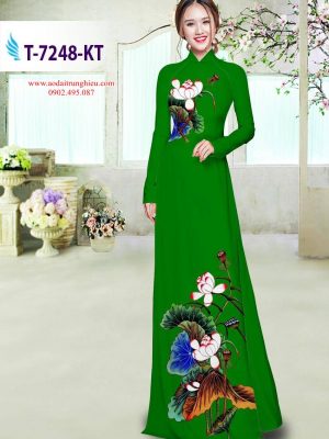 Vải áo dài hoa sen thiết kế 2019 AD T7248 34 1564391670 558 Vai ao dai hoa sen thiet ke 2019 AD T7248