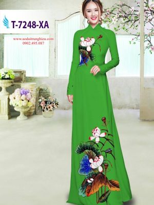 Vải áo dài hoa sen thiết kế 2019 AD T7248 41 1564391670 736 Vai ao dai hoa sen thiet ke 2019 AD T7248