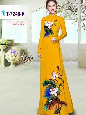 Vải áo dài hoa sen thiết kế 2019 AD T7248 33 1564391670 754 Vai ao dai hoa sen thiet ke 2019 AD T7248