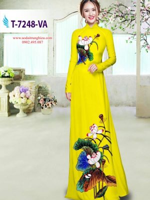 Vải áo dài hoa sen thiết kế 2019 AD T7248 40 1564391670 977 Vai ao dai hoa sen thiet ke 2019 AD T7248