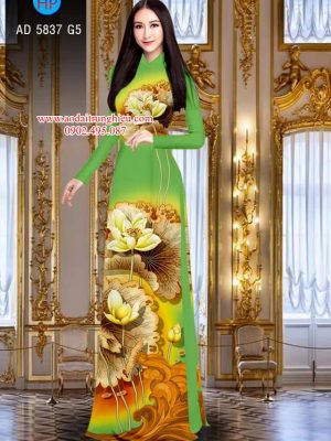 Vải áo dài Sen vàng phú quý mới ra AD 5837 31 1564459796 317 Vai ao dai Sen vang phu quy moi ra AD