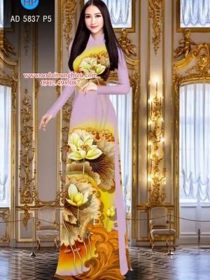 Vải áo dài Sen vàng phú quý mới ra AD 5837 29 1564459796 355 Vai ao dai Sen vang phu quy moi ra AD