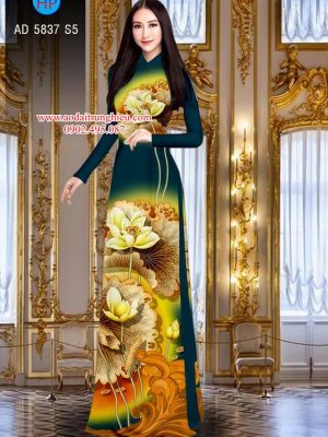 Vải áo dài Sen vàng phú quý mới ra AD 5837 28 1564459796 558 Vai ao dai Sen vang phu quy moi ra AD