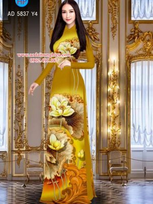 Vải áo dài Sen vàng phú quý mới ra AD 5837 24 1564459796 663 Vai ao dai Sen vang phu quy moi ra AD