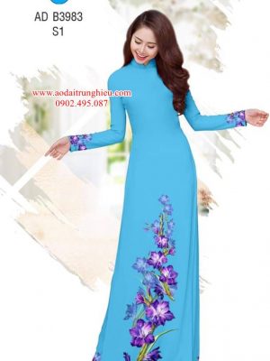Vải áo dài Hoa tím mộng mơ thiết kế 2019 AD B3983 30 1564464703 121 Vai ao dai Hoa tim mong mo thiet ke 2019