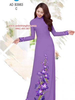 Vải áo dài Hoa tím mộng mơ thiết kế 2019 AD B3983 37 1564464703 709 Vai ao dai Hoa tim mong mo thiet ke 2019