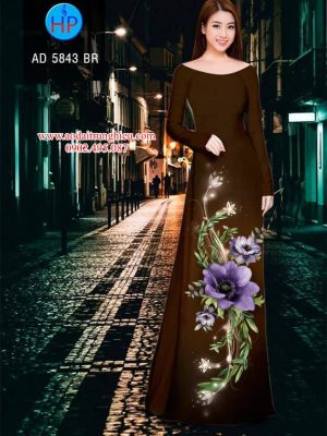 Vải áo dài Hoa cà thiết kế 2019 AD 5843 21 1564465355 204 Vai ao dai Hoa ca thiet ke 2019 AD 5843