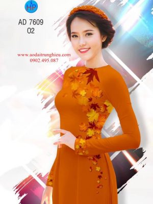 Vải áo dài Cứ ngỡ như mùa thu mới ra AD 7609 31 1564465618 963 Vai ao dai Cu ngo nhu mua thu moi ra