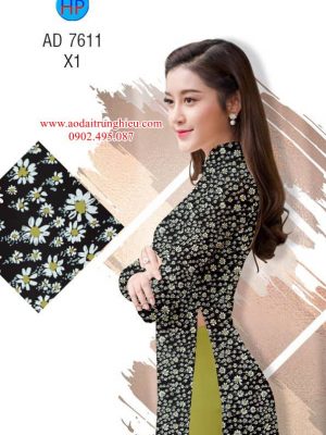 Vải áo dài Cúc nhí kiểu mới AD 7611 28 1564541104 132 Vai ao dai Cuc nhi kieu moi AD 7611