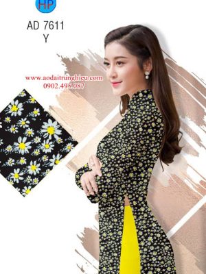 Vải áo dài Cúc nhí kiểu mới AD 7611 27 1564541104 170 Vai ao dai Cuc nhi kieu moi AD 7611