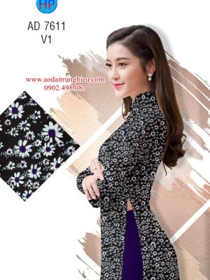 Vải áo dài Cúc nhí kiểu mới AD 7611 26 1564541104 661 Vai ao dai Cuc nhi kieu moi AD 7611
