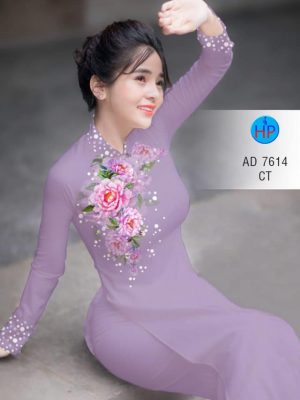 Vải áo dài Hoa in 3D kiểu mới AD 7614 27 1564732112 251 Vai ao dai Hoa in 3D kieu moi AD 7614