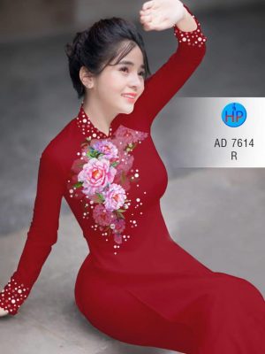 Vải áo dài Hoa in 3D kiểu mới AD 7614 30 1564732112 491 Vai ao dai Hoa in 3D kieu moi AD 7614