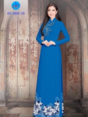 Vải áo dài Hoa in 3D kiểu mới AD 5858 30 1564801386 388 Vai ao dai Hoa in 3D kieu moi AD 5858