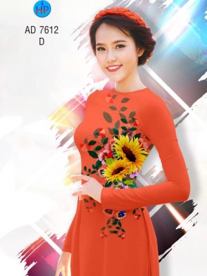 Vải áo dài hoa hướng dương kiểu mới AD 7612 21 1564994660 111 Vai ao dai hoa huong duong kieu moi AD 7612