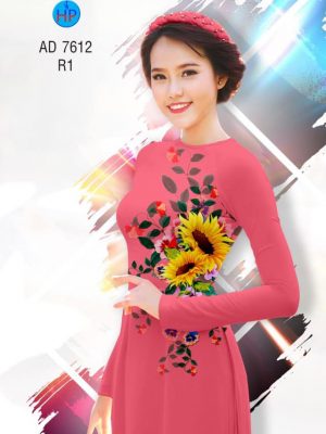 Vải áo dài hoa hướng dương kiểu mới AD 7612 29 1564994660 876 Vai ao dai hoa huong duong kieu moi AD 7612