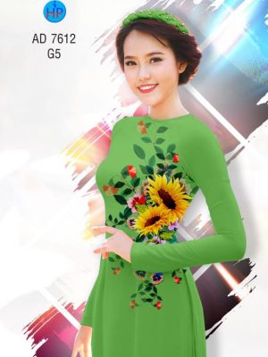 Vải áo dài hoa hướng dương kiểu mới AD 7612 28 1564994660 950 Vai ao dai hoa huong duong kieu moi AD 7612
