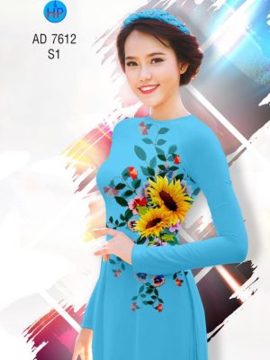 Vải áo dài hoa hướng dương kiểu mới AD 7612 22 1564994660 996 Vai ao dai hoa huong duong kieu moi AD 7612
