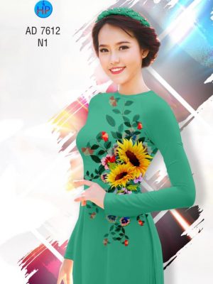 Vải áo dài hoa hướng dương kiểu mới AD 7612 37 1564994661 664 Vai ao dai hoa huong duong kieu moi AD 7612