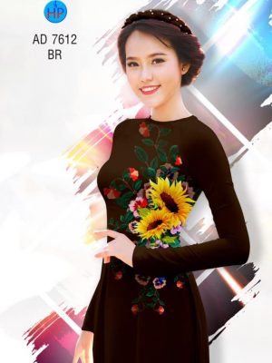 Vải áo dài hoa hướng dương kiểu mới AD 7612 32 1564994661 994 Vai ao dai hoa huong duong kieu moi AD 7612