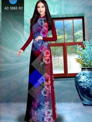 Vải áo dài Hoa hồng và lập thể thiết kế 2019 AD 5863 21 1564995227 250 Vai ao dai Hoa hong va lap the thiet ke