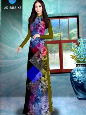 Vải áo dài Hoa hồng và lập thể thiết kế 2019 AD 5863 25 1564995227 494 Vai ao dai Hoa hong va lap the thiet ke