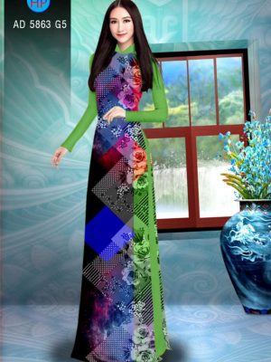 Vải áo dài Hoa hồng và lập thể thiết kế 2019 AD 5863 33 1564995227 711 Vai ao dai Hoa hong va lap the thiet ke