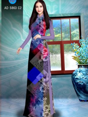 Vải áo dài Hoa hồng và lập thể thiết kế 2019 AD 5863 37 1564995228 321 Vai ao dai Hoa hong va lap the thiet ke
