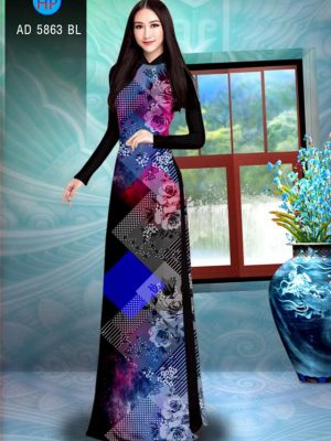 Vải áo dài Hoa hồng và lập thể thiết kế 2019 AD 5863 36 1564995228 64 Vai ao dai Hoa hong va lap the thiet ke