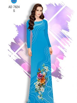 Vải áo dài Hoa hồng kiểu mới AD 7624 28 1565085244 497 Vai ao dai Hoa hong kieu moi AD 7624