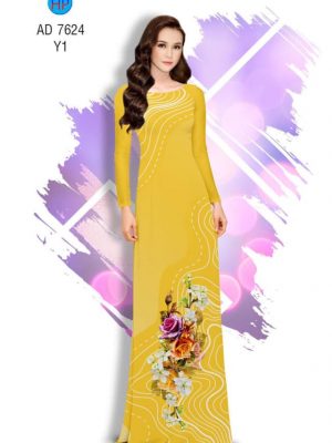 Vải áo dài Hoa hồng kiểu mới AD 7624 27 1565085244 767 Vai ao dai Hoa hong kieu moi AD 7624