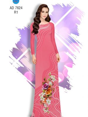 Vải áo dài Hoa hồng kiểu mới AD 7624 23 1565085244 816 Vai ao dai Hoa hong kieu moi AD 7624