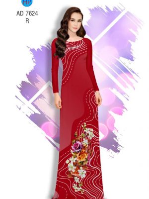 Vải áo dài Hoa hồng kiểu mới AD 7624 34 1565085245 295 Vai ao dai Hoa hong kieu moi AD 7624